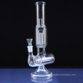 Rock Diffused Inline Slitted Hookah Glass Smoking Water Pipes (ES-GB-310)